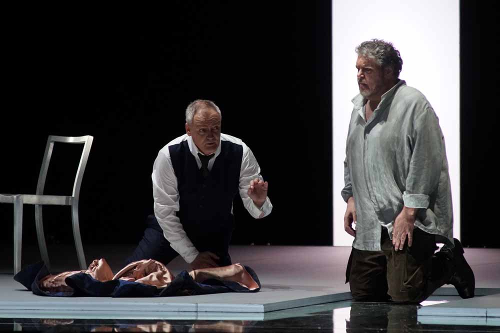 Andrzej Dobber (Jago), Stephen Gould (Otello). Foto: Forster