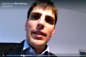 Dirk Feiertag, Leipziger Ex-OBM-Kandidat 2013 und Sozialrechtler ist sauer. Bild: Screen Facebookvideo Feiertag