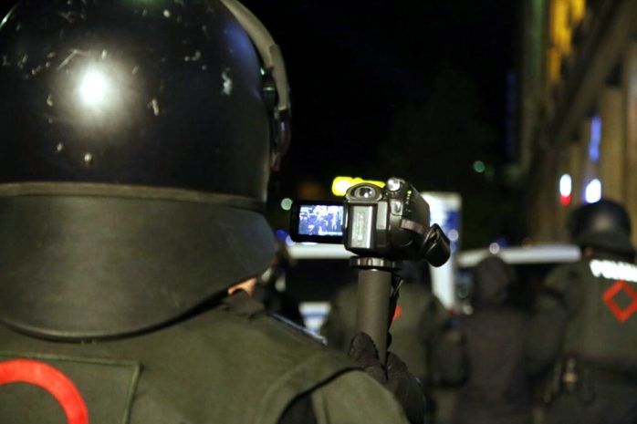 Während der Identitätsfeststellungen an diesem Tag im Mai. Foto: L-IZ.de