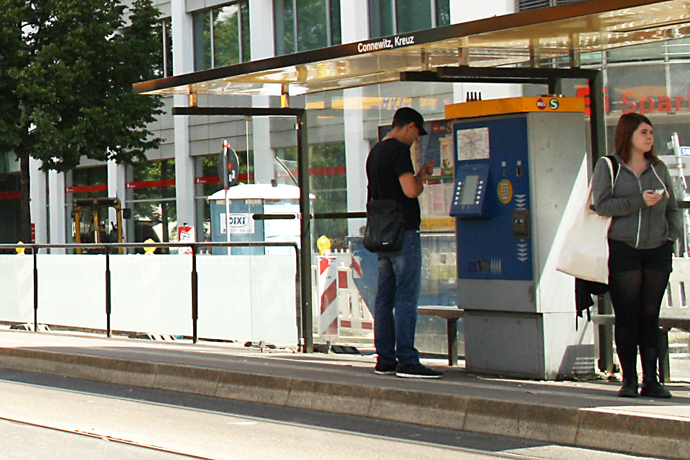 Ticketautomat am Connewitzer Kreuz. Foto: Ralf Julke