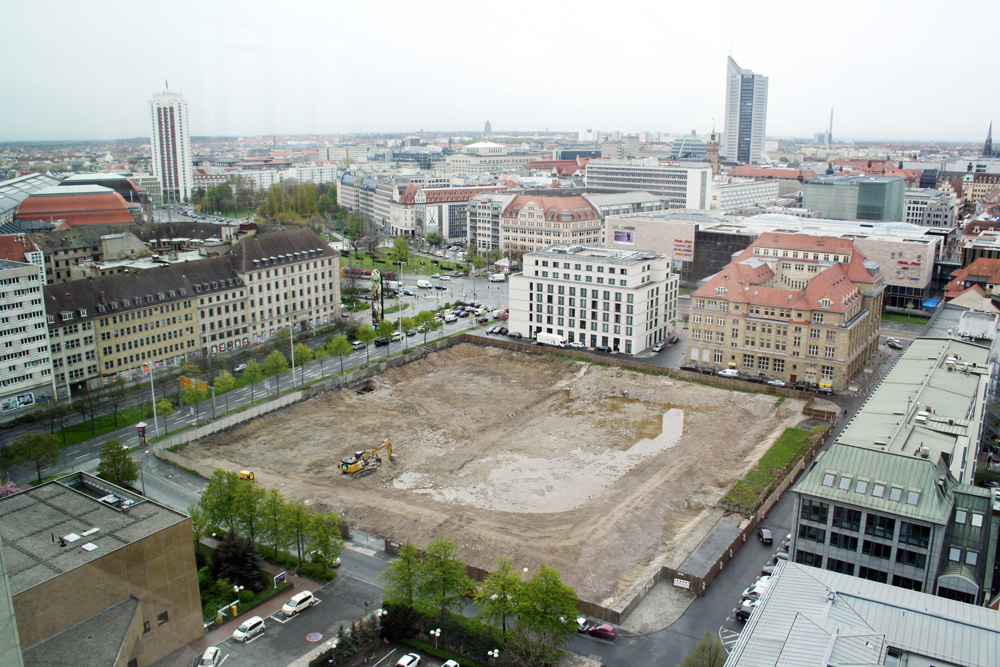 Das Baufeld für die SAB-Niederlassung. Archivfoto: Ralf Julke