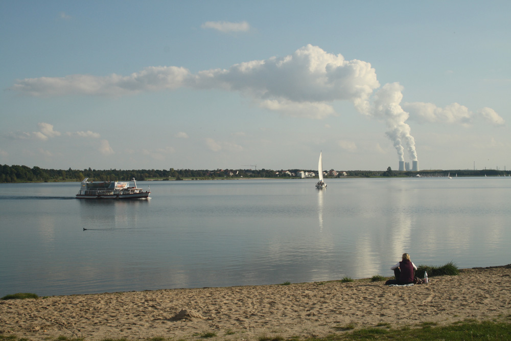Blick über den Cospudener See. Foto: Ralf Julke