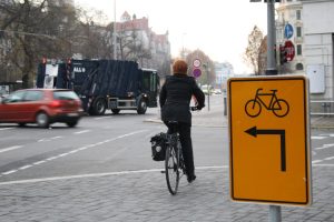 Leipzig ist voller unmöglicher Lösungen für den Radverkehr. Foto: Ralf Julke