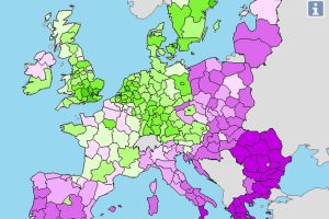 Die Wettbewerbsfähigkeit der europäischen Regionen. Screenshot: L-IZ