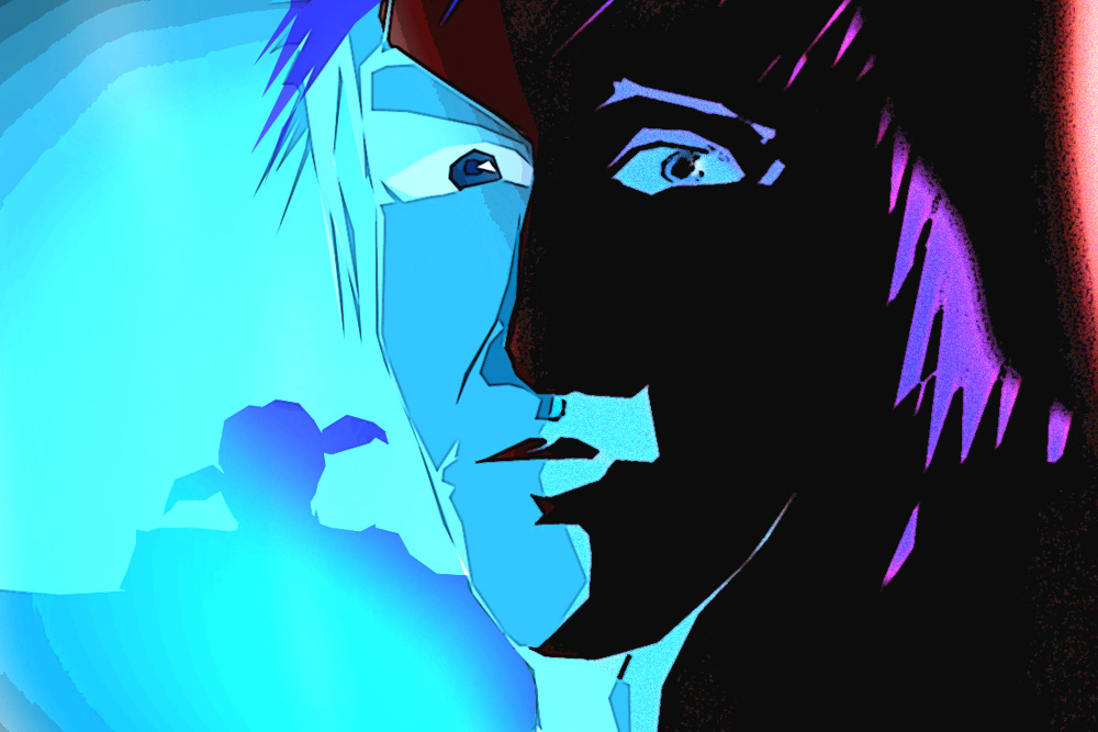 Nicht mal beim Schampus vergisst Herr L. seine Arbeit. Grafik: L-IZ