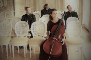 Das Lipsia Quartett im Festsaal des Gohliser Schlösschens. Foto: Freundeskreis Gohliser Schlösschen