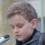 Ein 12-Jähriger Junge sprach am offenen Mikro. Foto: Lucas Böhme