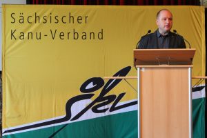 Präsident Arend Riegel bei der Ansprache zum SKT2017. Foto: Ralf Strenge