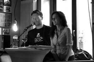 Christian Bosse und Ulrike Gastmann bei der Lesung in der Vodkaria. Foto: L-IZ.de