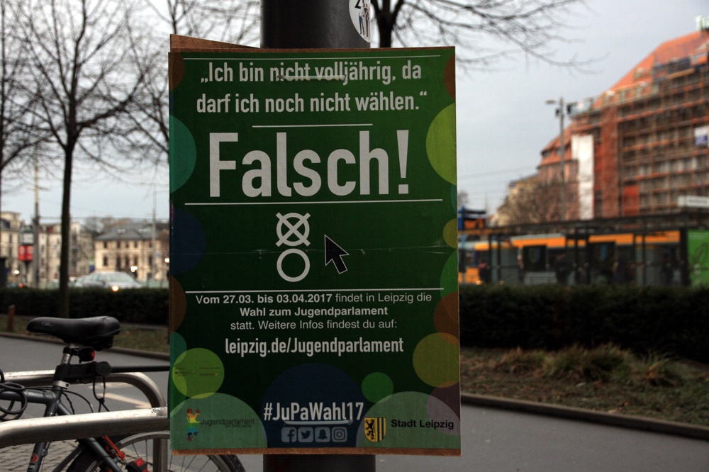 Jugendparlamentswahl in Leipzig. Wieder nur 4 Prozent Wahlbeteiligung? Foto: L-IZ.de