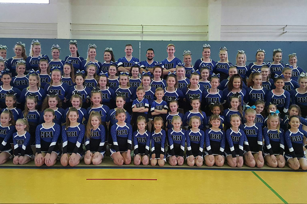 Vier Teams des Cheerleader Club Leipzig e.V. starteten letzten Samstag bei der Regionalmeisterschaft Ost. Foto: Cheerleader Club Leipzig