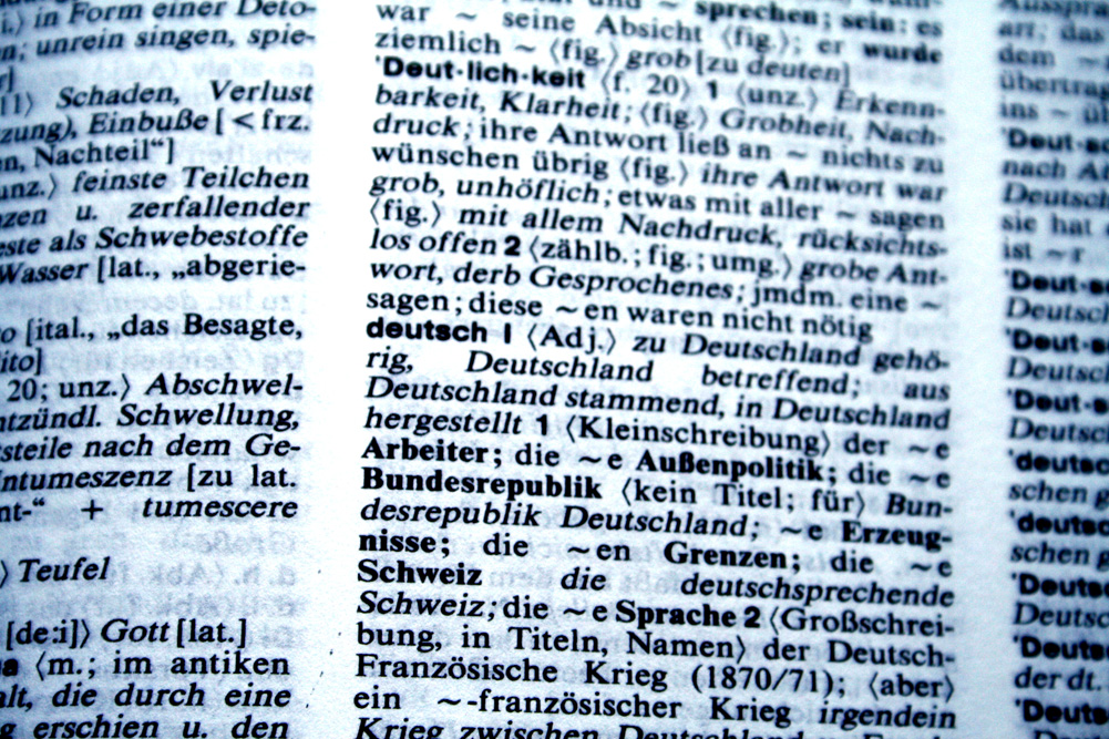 Stichwort „deutsch“ im „Wahrig“. Foto: Ralf Julke