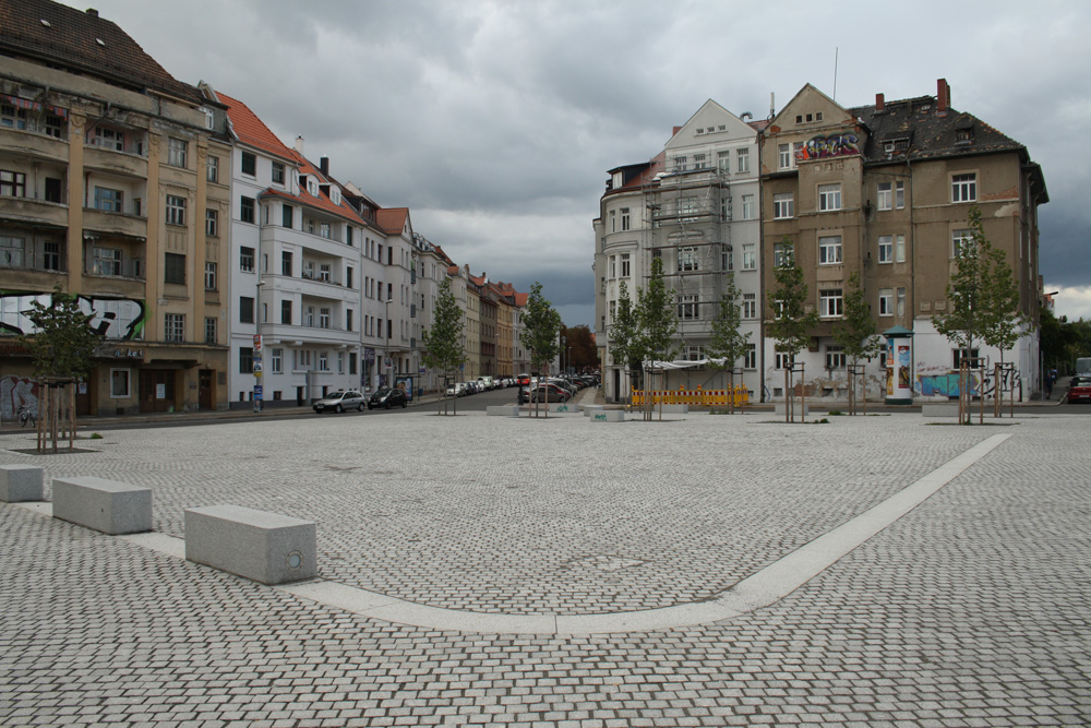 Der Huygensplatz in Möckern. Foto: Ralf Julke