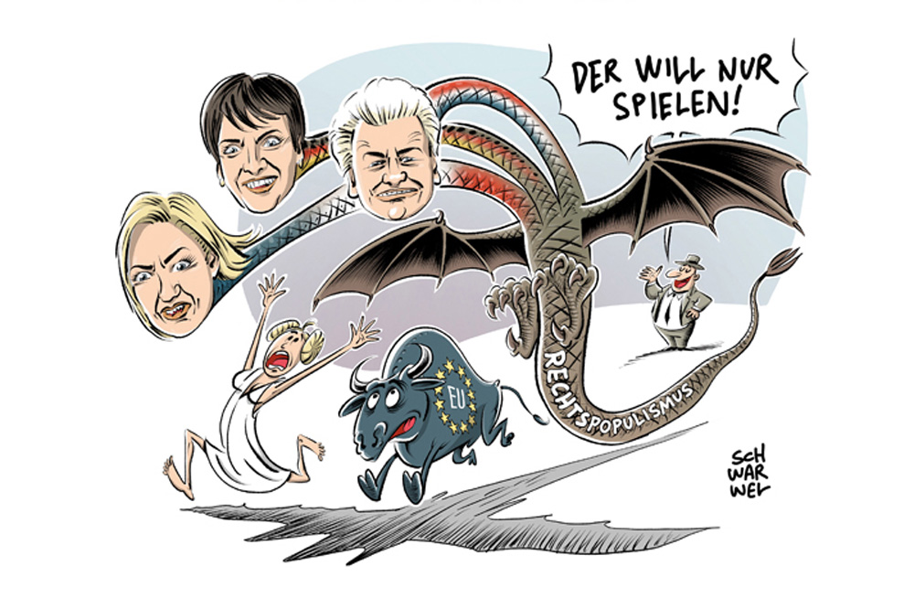 Die Alternative zu Fakten – Karikaturen & Cartoons 2016/2017. © Schwarwel