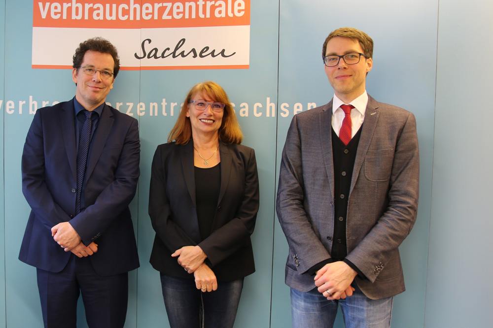 vlnr: Andreas Eichhorst Petra Köpping Robert Hoyer. Foto: Verbraucherzentrale Sachsen