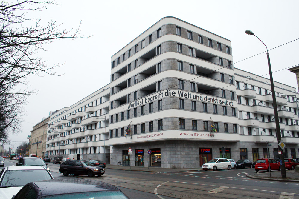 Wohnungsneubau in der Prager Straße. Foto. Ralf Julke