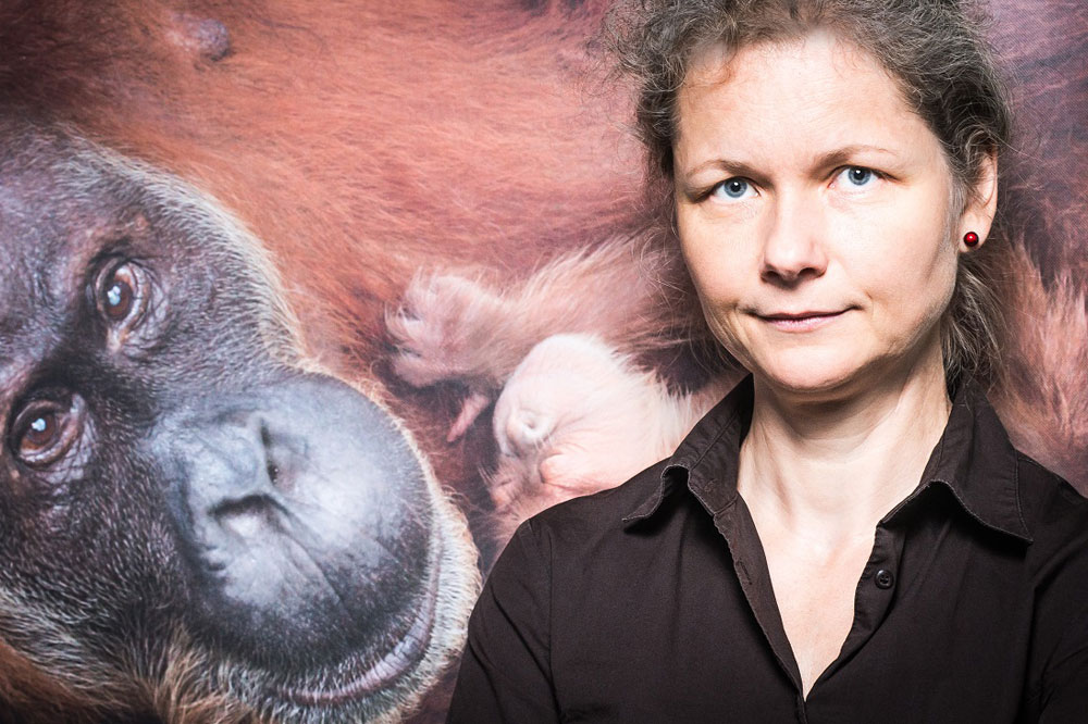 Preisträgerin und Vereinsvorsitzende Julia Cissewski. Foto: Ronny Barr, Max-Planck-Institut für evolutionäre Anthropologie