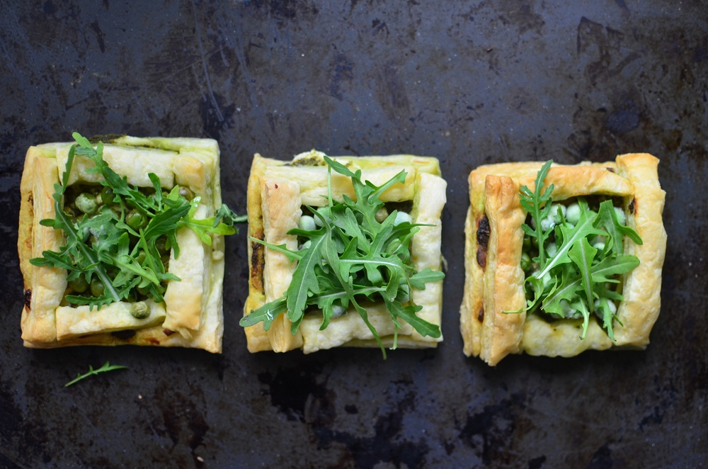 Tartelettes mit Bärlauchpesto. Foto: Maike Klose