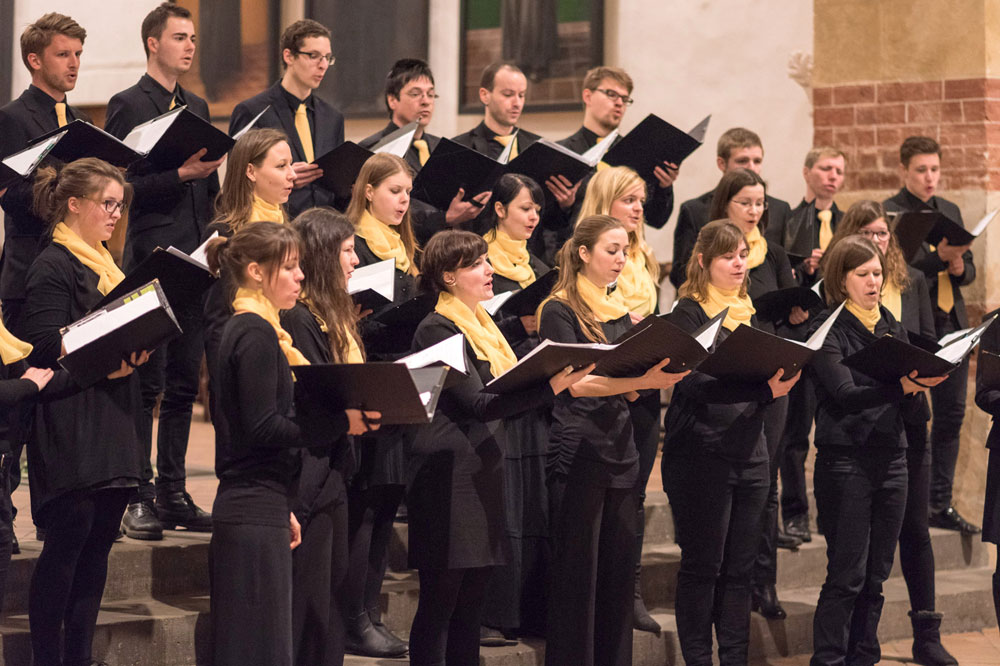 Der Kammerchor der Schola Cantorum Leipzig. Foto: Eric Kemnitz