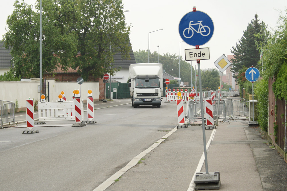Radweg-Ende. Foto: Ralf Julke
