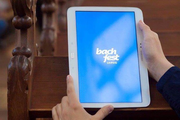 Ein verlässlicher Festivalbegleiter: „ Bachfest Leipzig“- Mobile App. Foto: Bachfest Leipzig/Emanuel Mathias