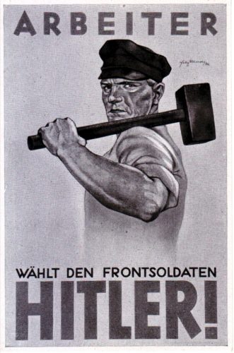 Der Schatten der 30er Jahre ist schon sichtbar. Wahlwerbung der NSDAP in den späten 20er Jahren. Quelle: Cigarettenbilder-Sammlung, Privat