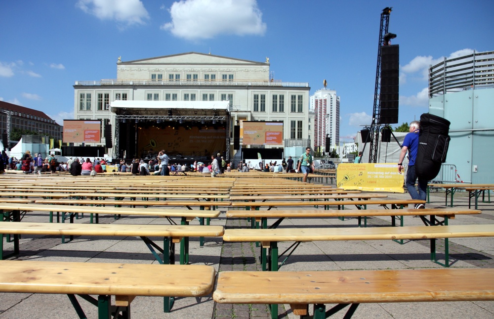 Viel Organisiert "von oben", wenig von "unten" gemacht. Der Kirchentag in Leipzig. Foto: L-IZ.de