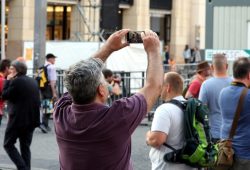 Für die Leipziger ein Erinnerungsstück: Mal schnell Luther fotografieren