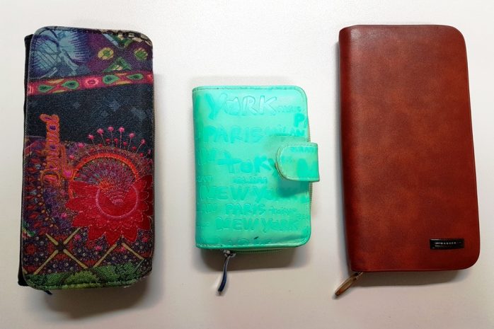 Die durch die Polizei sichergestellten Portemonnaies. Foto: PD Leipzig