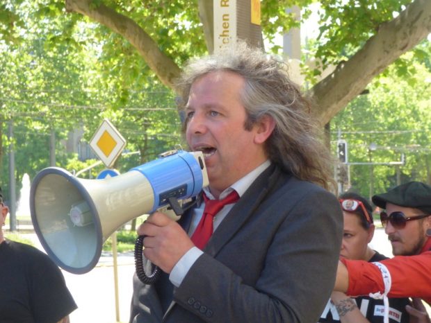 Thomas Kumbernu&szlig; (Die Partei). Foto: Lucas B&ouml;hme