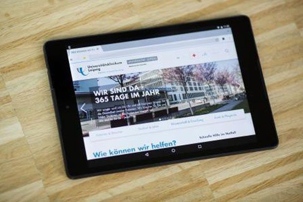 Die Internetseite des Universitätsklinikums Leipzig präsentiert sich mit neuem Gesicht. Foto: Stefan Straube/UKL