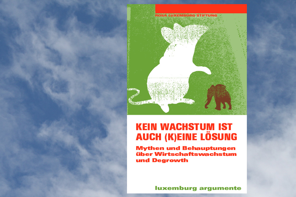 Die Broschüre „Kein Wachstum ist auch (k)eine Lösung“. Montage: L-IZ