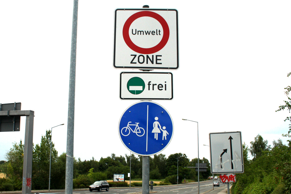 Einfahrt in die Leipziger Umweltzone. Foto: Ralf Julke