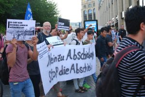 Leipziger Demo gegen Abschiebungen. Foto: L-IZ