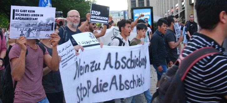 Leipziger Demo gegen Abschiebungen. Foto: L-IZ