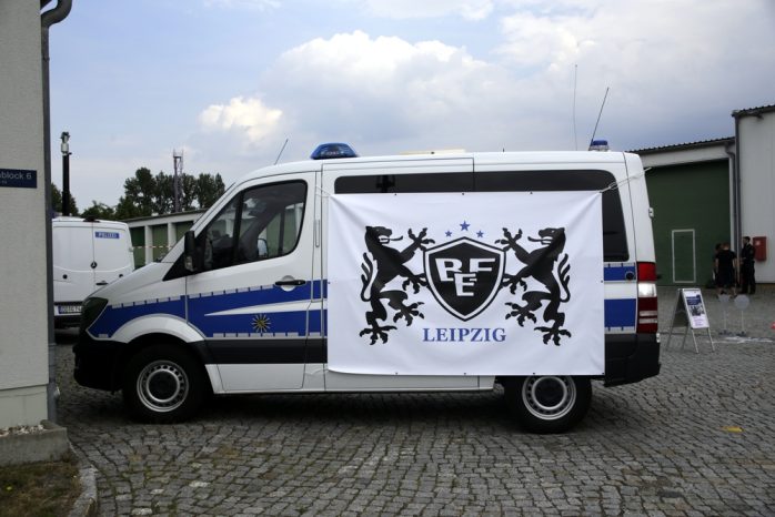 Beweissicherungs- und Festnahmeeinheit Leipzig. Foto: Alexander Böhm