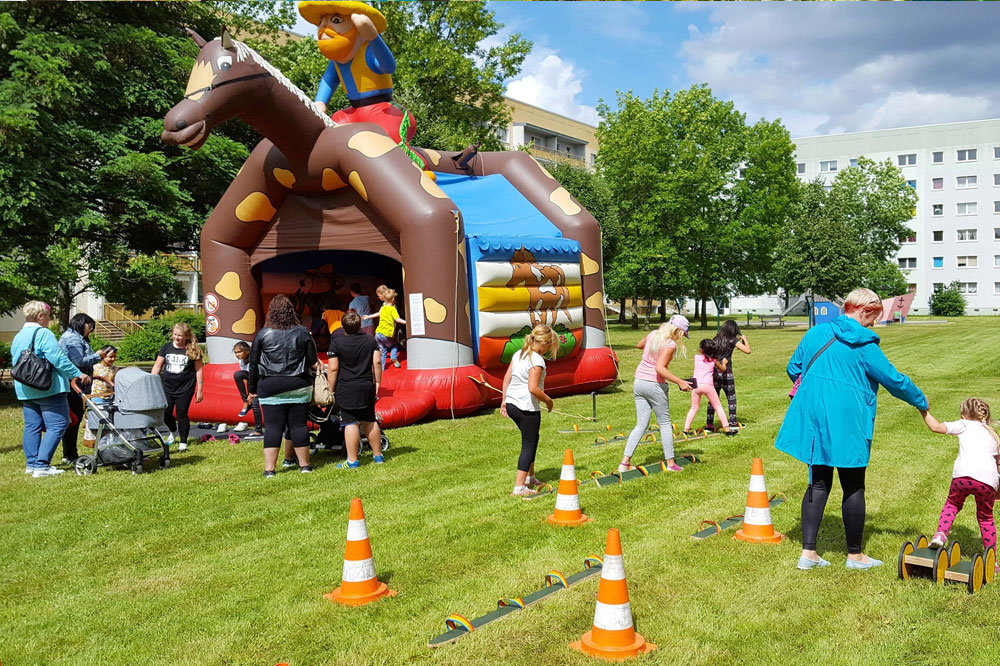 „GCP-Sommerspiele“ für Mieter in Leipzig-Grünau. Foto: GCP