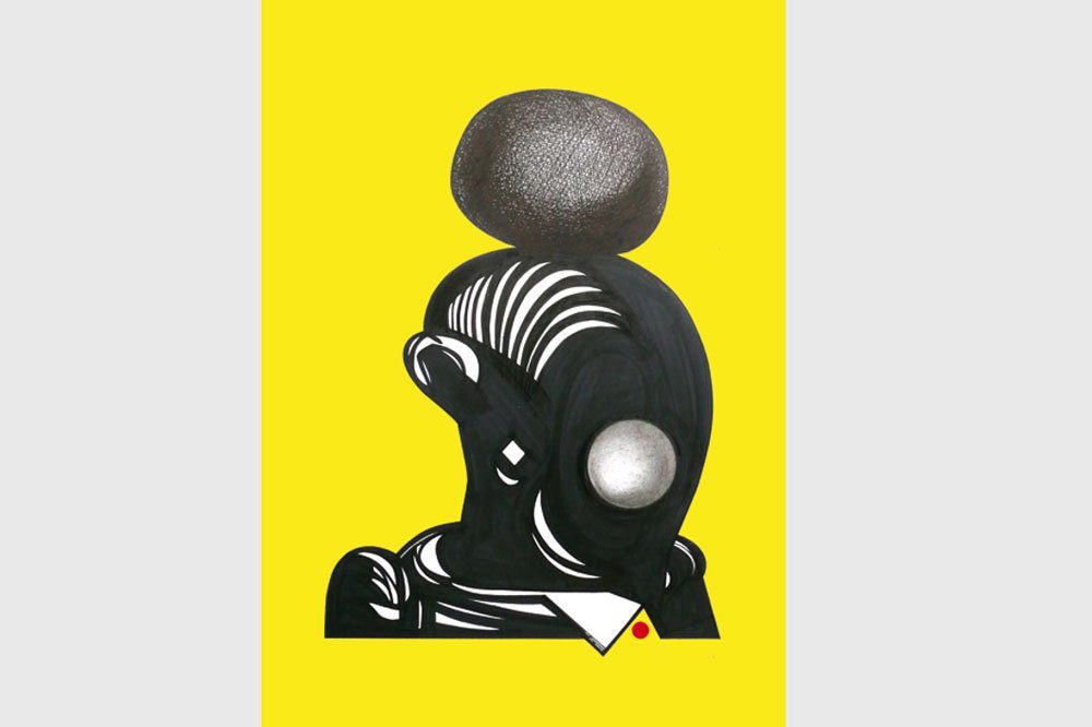 Werk Lutz Hirschmann: „Mundlos, nicht ohne Sprache“, 2014