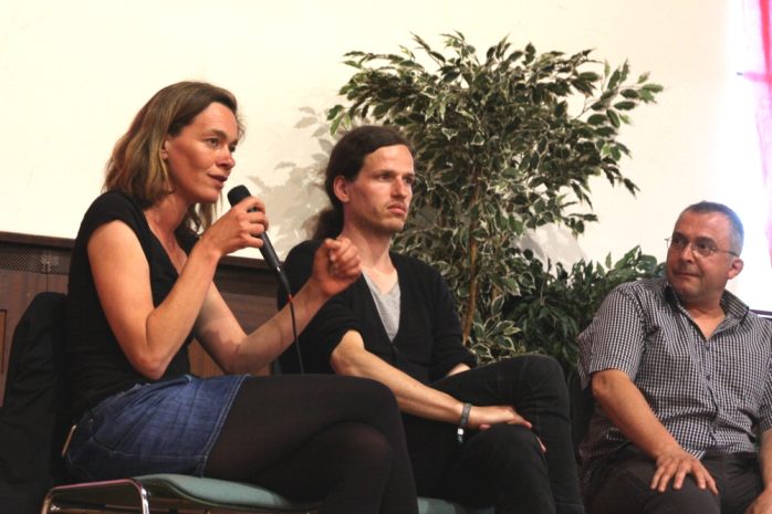 Von Extremismus zum Thema Gewalt und sehr persönlichen Schilderungen. Juliane Nagel, Jürgen Kasek und Jens-Uwe Jopp (Moderation)und Jens-Uwe Jopp