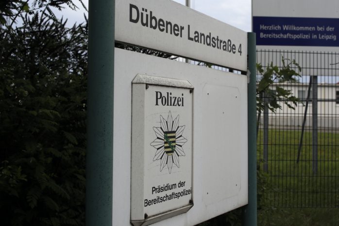 Pr&auml;sidum der Bereitschaftspolizei Leipzig. Foto: Alexander B&ouml;hm