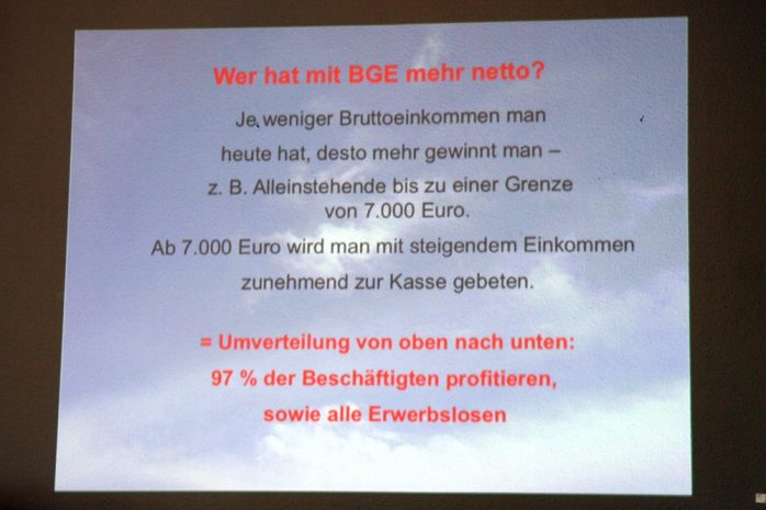 Wer hat was vom BGE? Foto: Michael Freitag