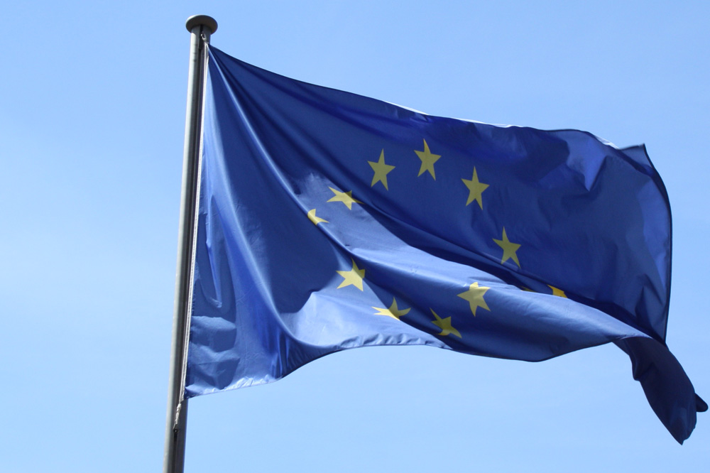 Europa-Fahne. Foto: Ralf Julke