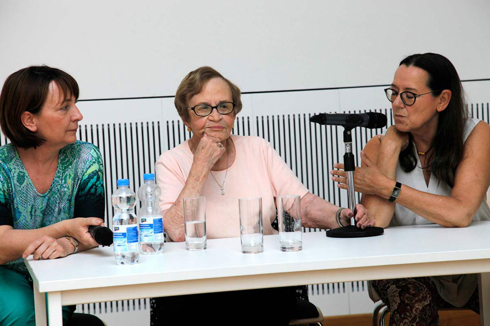 Zeitzeugengespräch mit Eva Wechsberg. Foto: Ephraim Carlebach Stiftung