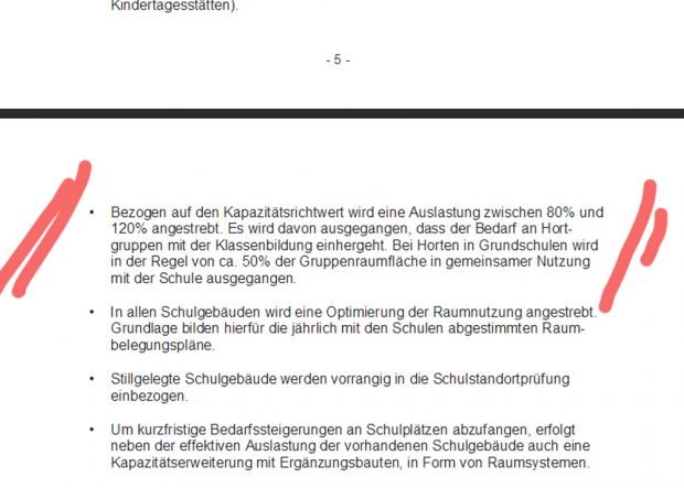 Der Passus im Schulentwicklungsplan 2017. Screenshot: L-IZ