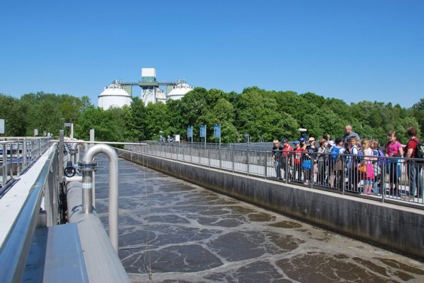 Führung im Klärwerk Rosenthal. Foto: Kommunale Wasserwerke Leipzig