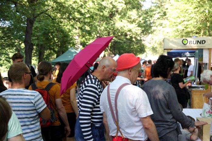 Neben dem Spaß auf der Ökofete arbeitet der Ökolöwe ständig am Umweltschutz in Leipzig. Foto: L-IZ.de