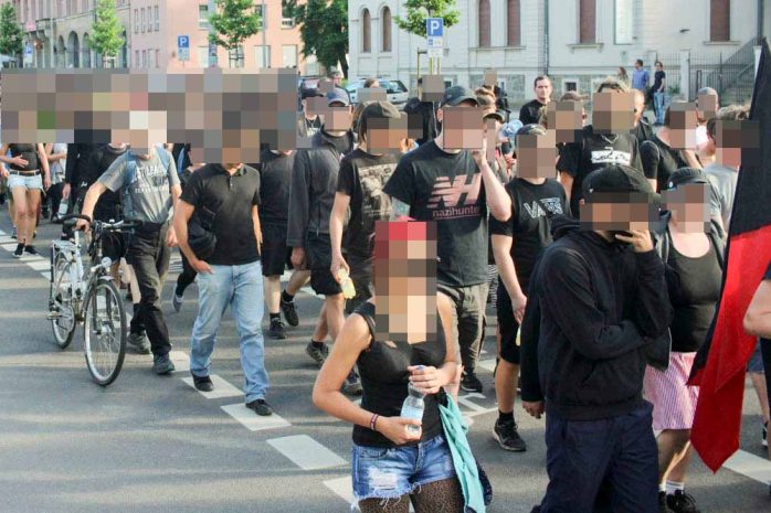 Antirepressionsdemo am 3. Juli 2017 in Leipzig. Foto: Martin Schöler