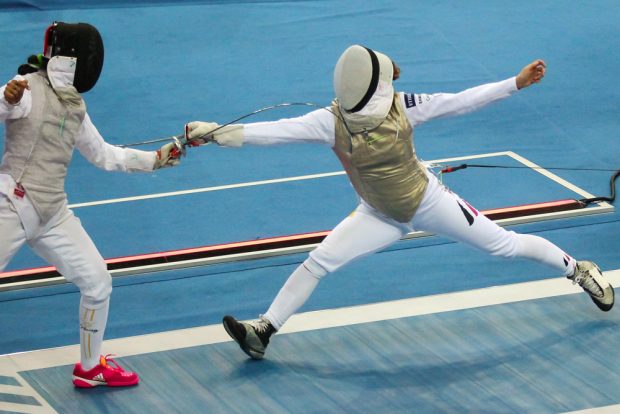 Carolin Golubytskyi (Tauberbischofsheim) vs. Prakash Awati (Indien). Foto: Jan Kaefer