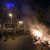 In der Nacht vom 06.07.2017 brennt eine kleine Barrikade vor der Roten Flora bei den Protesten gegen den G20 Gipfel. Foto: Tim Wagner