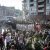 Aufstellung der "Welcome to Hell" Demo am Hamburger Fischmarkt. Foto: Tim Wagner